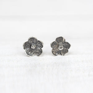 
            
                Load image into Gallery viewer, Tiny Little  Flower Stud Earrings - Sterling Silver
            
        