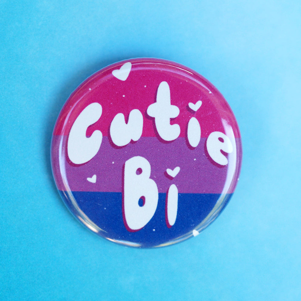 Cutie Bi Bisexual Pin – Shana Logic