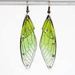 Fairy Wings Earrings - Green