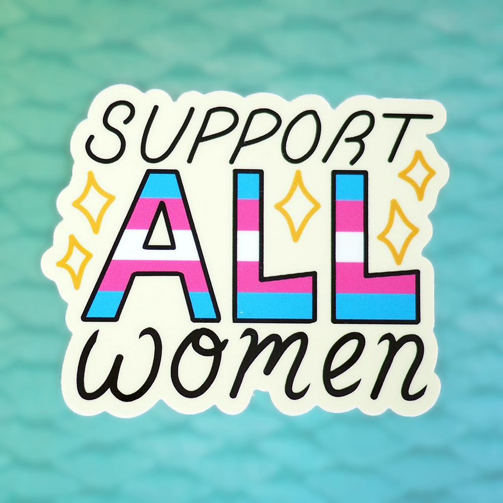 
            
                Load image into Gallery viewer, Support All Women Vinyl Sticker
            
        