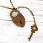 Vintage Lock & Key Necklace