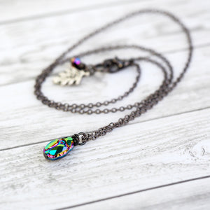
            
                Load image into Gallery viewer, Magic Beetle Necklace - Iridescent Green &amp;amp; Blue
            
        