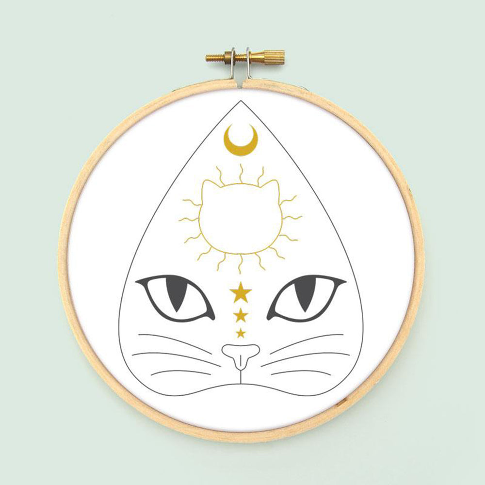 Embroidery Transfers - Witch Cats