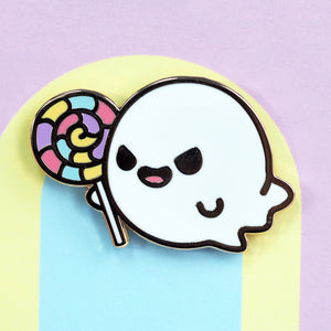 Lollipop Ghost - Metal Enameled Pin