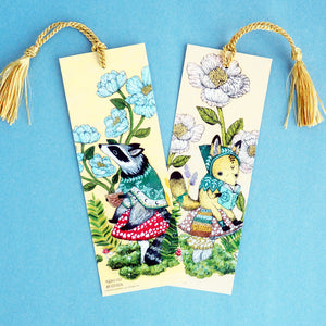 Bookmark - Magic Animalia (Fox and Raccoon)