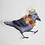 Corvid Crow & Raven - Deluxe Vinyl Sticker