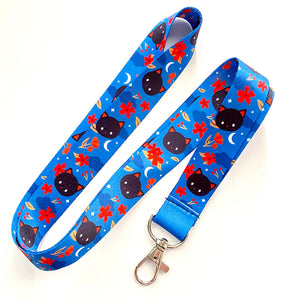 
            
                Load image into Gallery viewer, Midnight Black Cat Lanyard
            
        