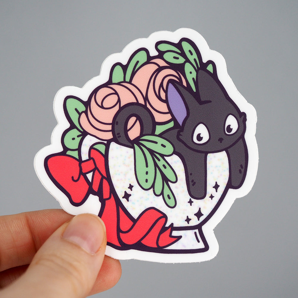
            
                Load image into Gallery viewer, Jiji In A Cup - Vinyl Sticker
            
        