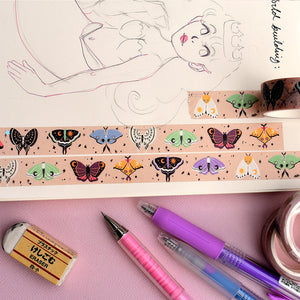 
            
                Load image into Gallery viewer, Washi Tape - Magical Moths
            
        