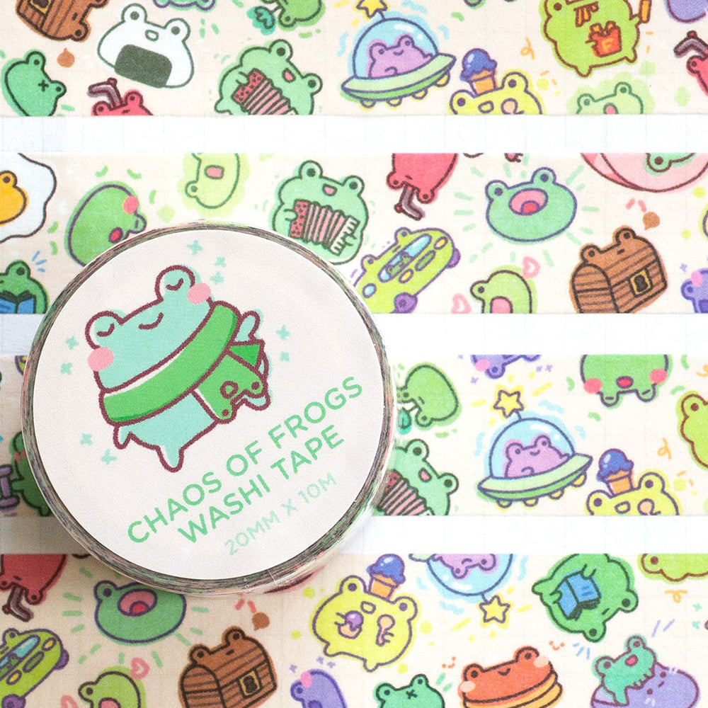 
            
                Load image into Gallery viewer, Washi Tape - Froggy Chaos
            
        