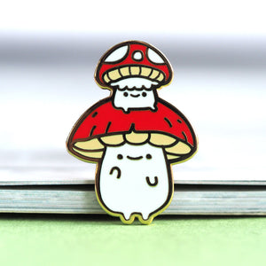 
            
                Load image into Gallery viewer, Supportive Mushroom Buddies - Metal Enameled Pin
            
        