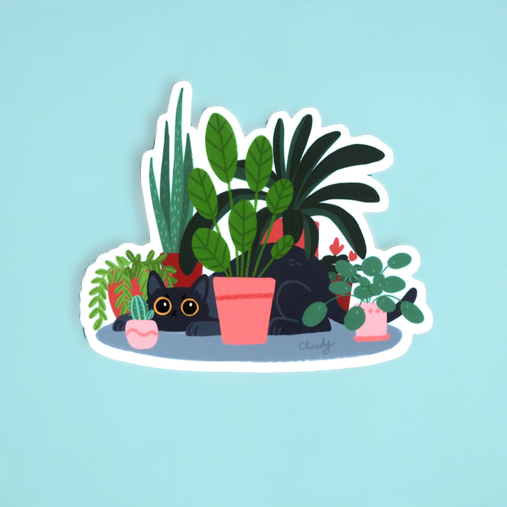 Plant Cat - Vinyl Sticker