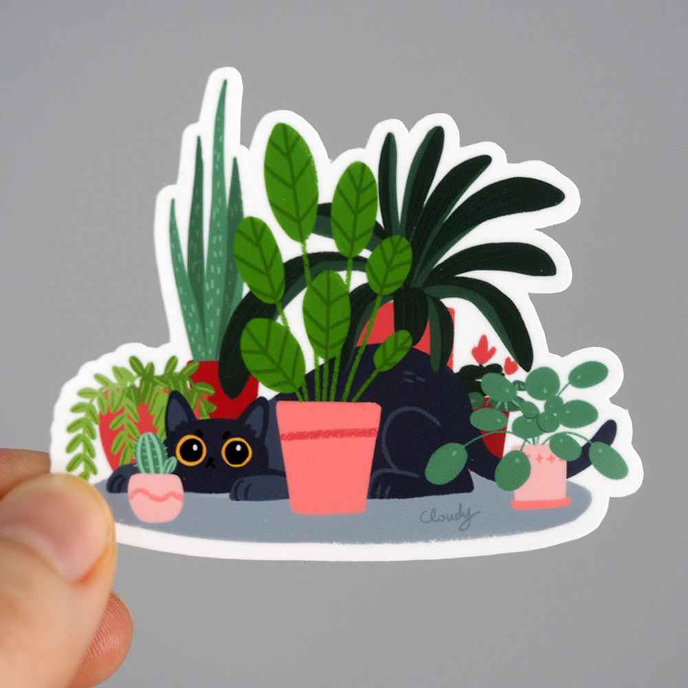 Plant Cat - Vinyl Sticker