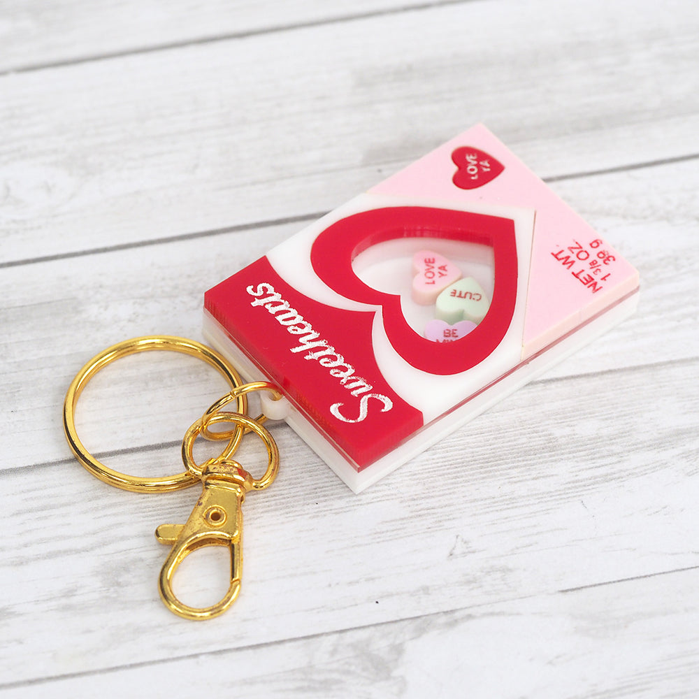 
            
                Load image into Gallery viewer, Sweethearts Box Keychain
            
        