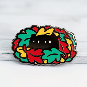
            
                Load image into Gallery viewer, Leaf Cat - Metal Enameled Pin
            
        