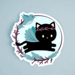 Forest Fairy Cat - Vinyl Sticker