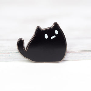 
            
                Load image into Gallery viewer, Sumi The Black Cat - Metal Enameled Pin
            
        