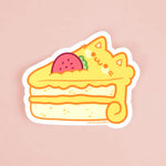 Strawberry Cake Cat - Vinyl Sticker
