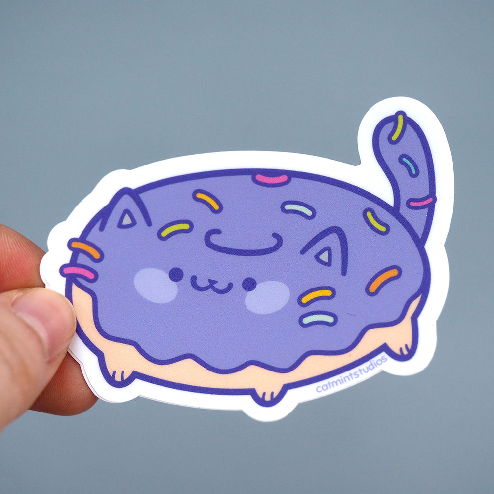 Donut Cat - Vinyl Sticker