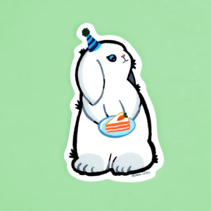 Party Rabbit - Vinyl Sticker
