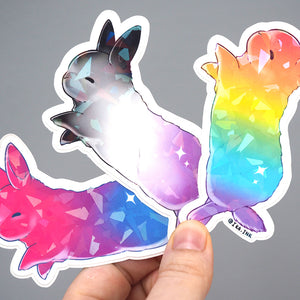 Pride Bunny - Holographic Vinyl Sticker
