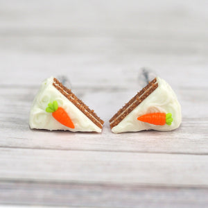 Carrot Cake Stud Earrings