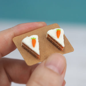Carrot Cake Stud Earrings