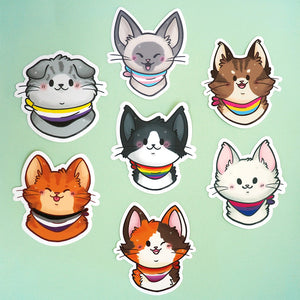 
            
                Load image into Gallery viewer, Pride Cats - Vinyl Sticker
            
        