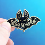 Stay Spooky Bat - Metal Enameled Pin