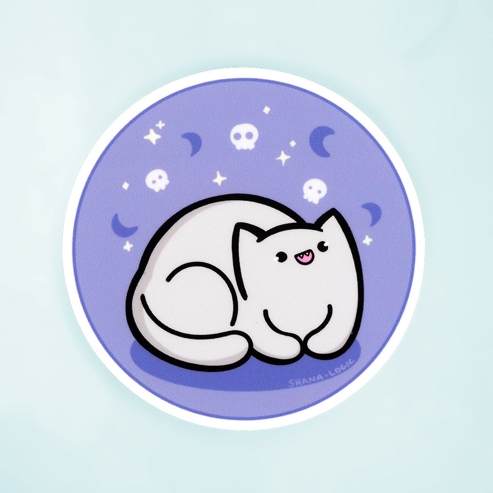Spooky Cat - Vinyl Sticker