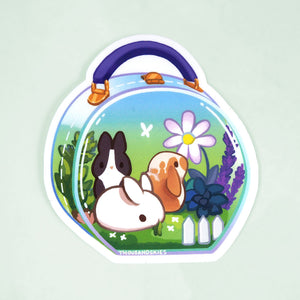 Vinyl Sticker (Transparent) - First Bunny Meadow Kit
