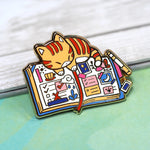 Kitten's Journal - Metal Enameled Pin