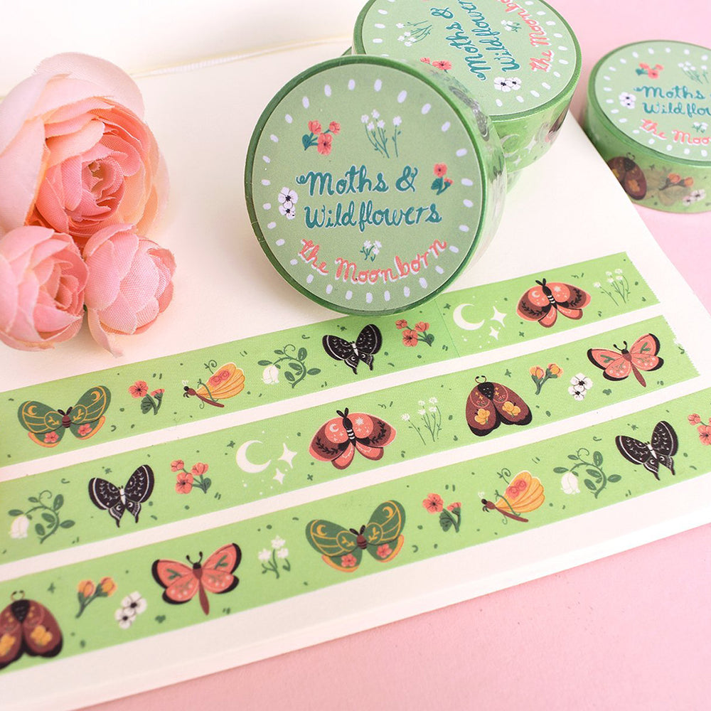Washi Tape - Magical Moths & WIldflowers