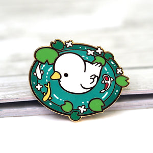 
            
                Load image into Gallery viewer, Metal Enameled Pin - Duckling &amp;amp; Koi Fish
            
        