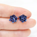 Midnight Moon Succulent Earrings - Limited Edition