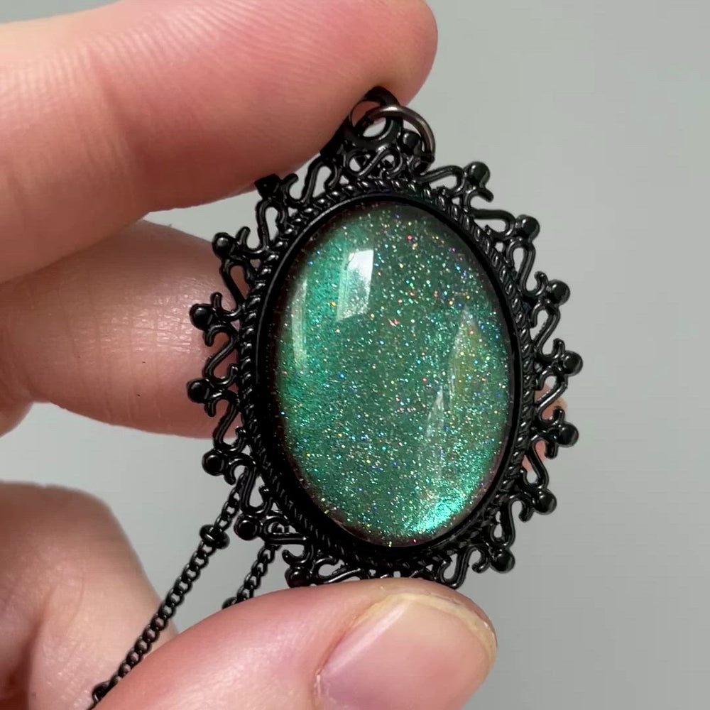 
            
                Load and play video in Gallery viewer, Black Cameo Necklace - Moon Magic
            
        
