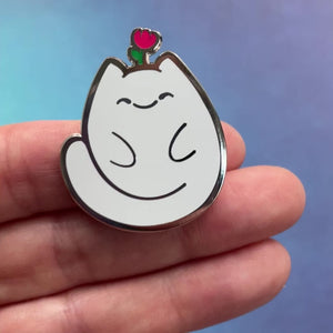 
            
                Load and play video in Gallery viewer, Suki The Flower Cat - Metal Enameled Pin
            
        