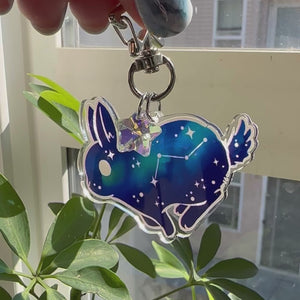 
            
                Load and play video in Gallery viewer, Constellation Bunny - Keychain / Keyring
            
        