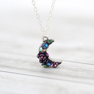 
            
                Load image into Gallery viewer, Midnight Moon Succulent Necklace - Limited Edition
            
        