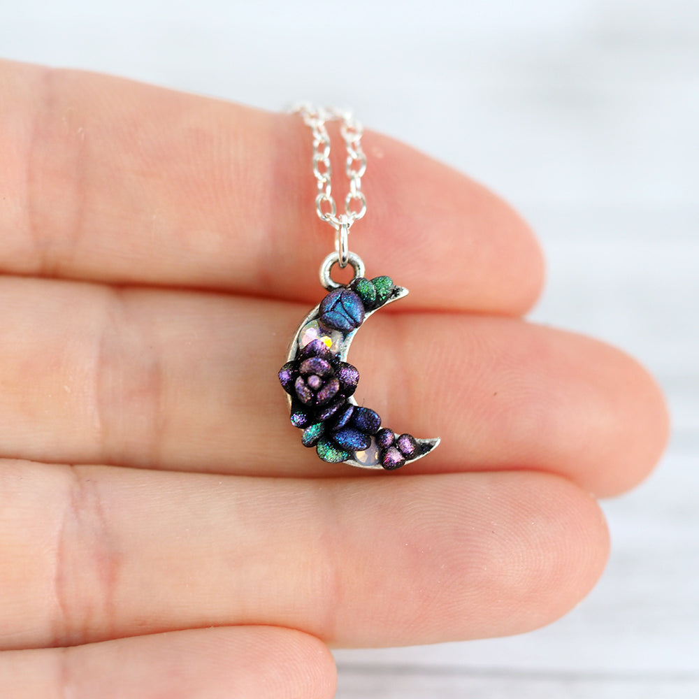 Midnight Moon Succulent Necklace - Limited Edition