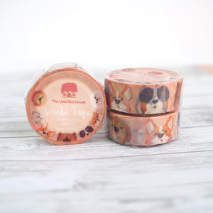Washi Tape - Dog Faces