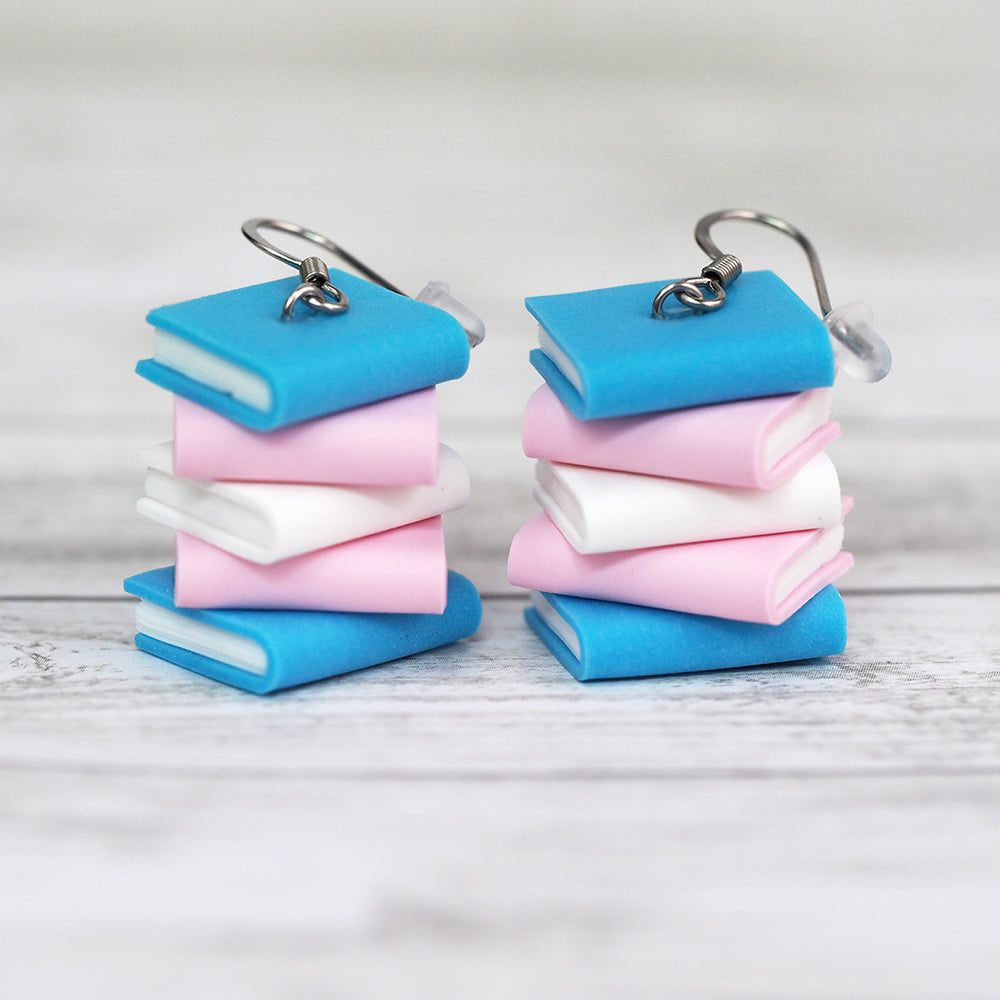 Amazoncom Book Stack Earrings Library Gifts Earrings Book Geek Book  Jewelry Stack of Books Reader Writer Gift Librarian JewelryQ0130  Clothing Shoes  Jewelry