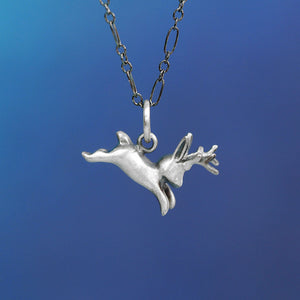 Jackalope Necklace - Sterling Silver