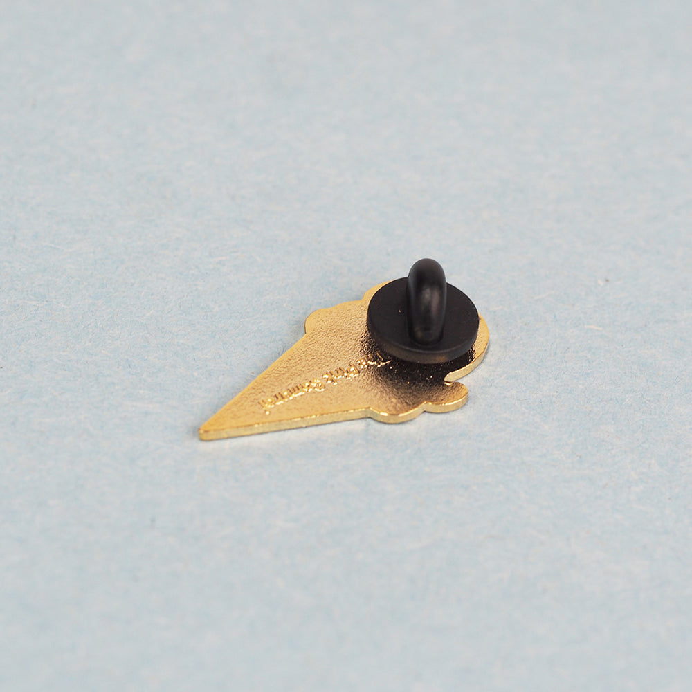 Double Dip Cat Cream Cone - Metal Enameled Pin