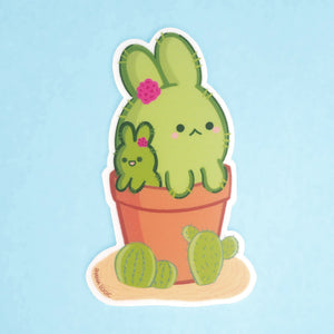 Cactus Bunnies - Vinyl Sticker