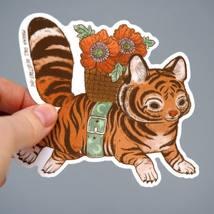 
            
                Load image into Gallery viewer, Tiger Blossom - Deluxe Vinyl Sticker
            
        