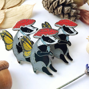 Badger Fairy - Metal Enamel Pin