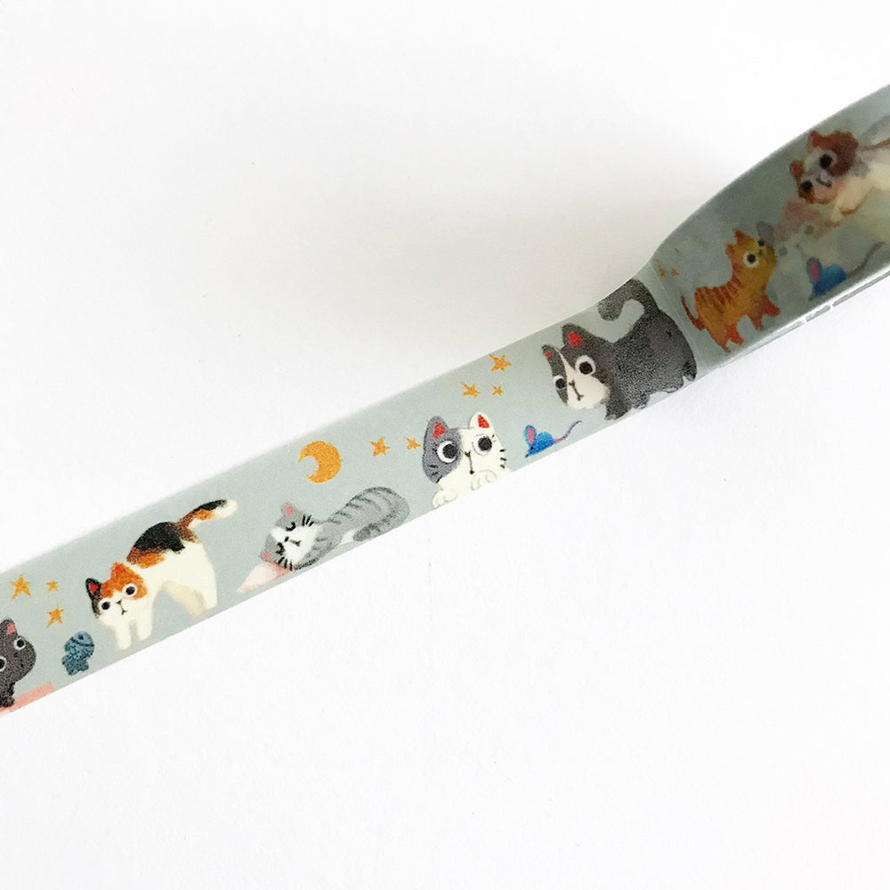 Washi Tape - Nighttime Cats
