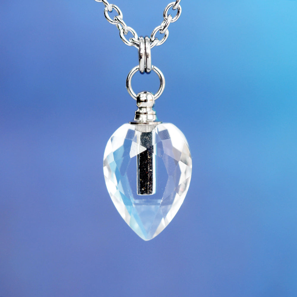 Iceland Black Sands Drop Crystal Necklace