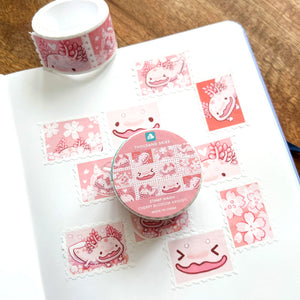 
            
                Load image into Gallery viewer, Stamp Washi Tape - Cherry Blossom Axolotl
            
        